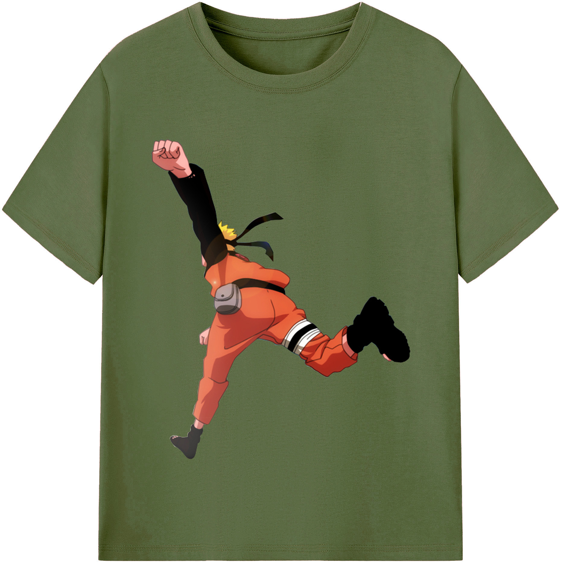 （画像用） NARUTO -ナルト- うずまき ナルト Uzumaki Naruto 綿100％半袖Tシャツ（フロントプリント）